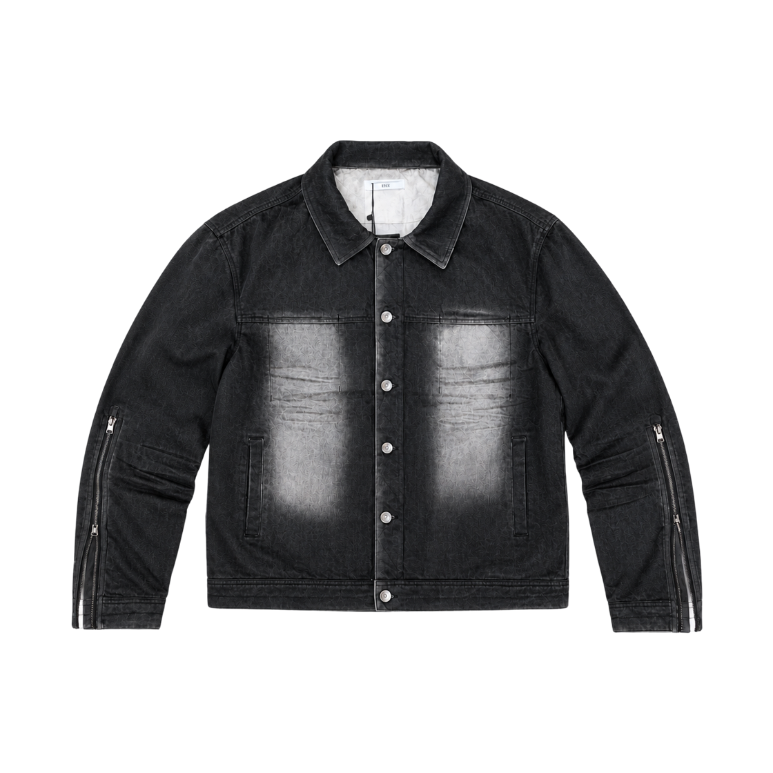 이티씨이 워시드 포켓 코튼 트러커 블랙(ETCE Washed Pocket Cotton Trucker Black)