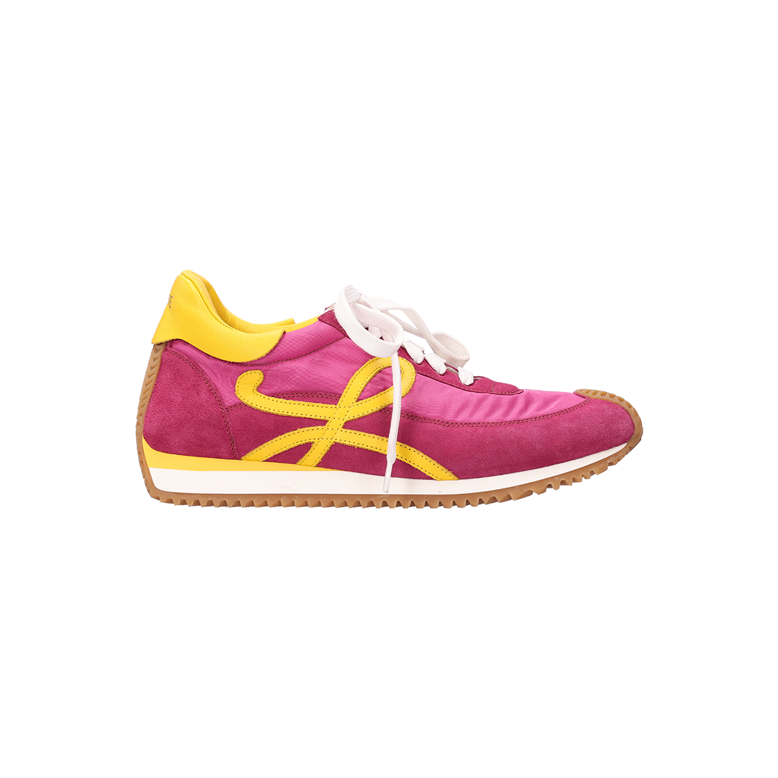 ITN363822LA2 Loewe Flow Runner Suede Leather Pink & Yellow