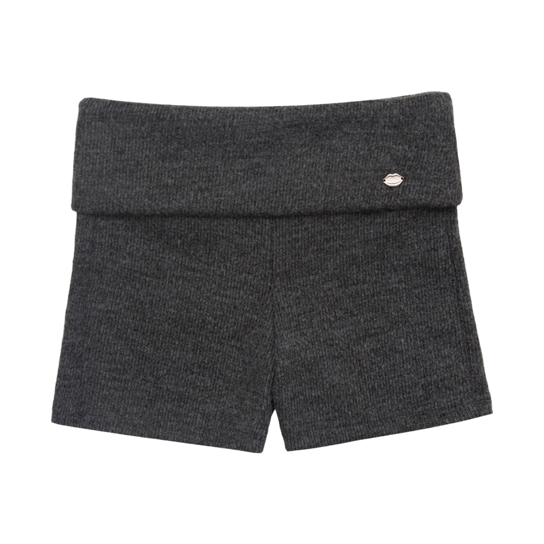 CN26FW-PT06CHA CALL OUT NEW YEAR Cony Fold Over Shorts / Charcoal