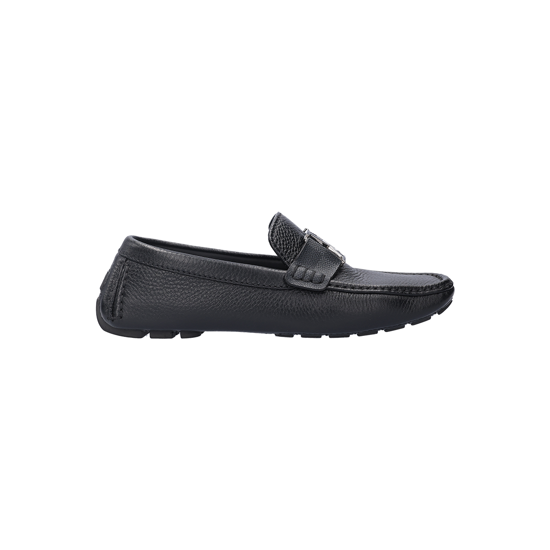 ITK2LHGP9IBW Louis Vuitton Monte Carlo Moccasins Grained Calfskin Black