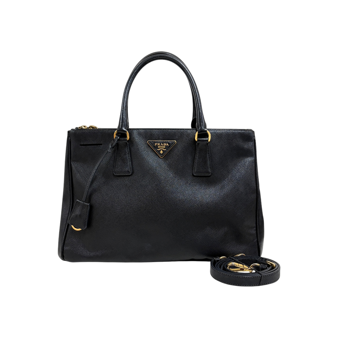 ITSRNW6SRN9J Prada Saffiano Lux Tote Bag Black