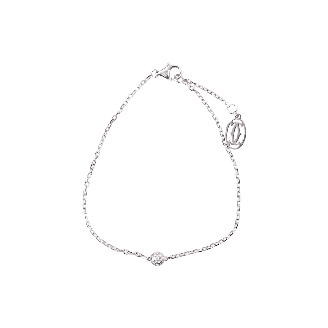 ITOV52GNDTL3 Cartier Small Amour Bracelet 18K White Gold Diamond