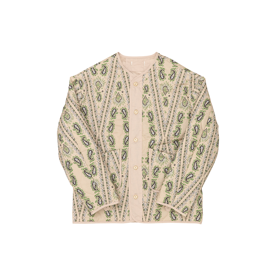 G83105_BG GORT Short Paisley Liner Jacket Beige