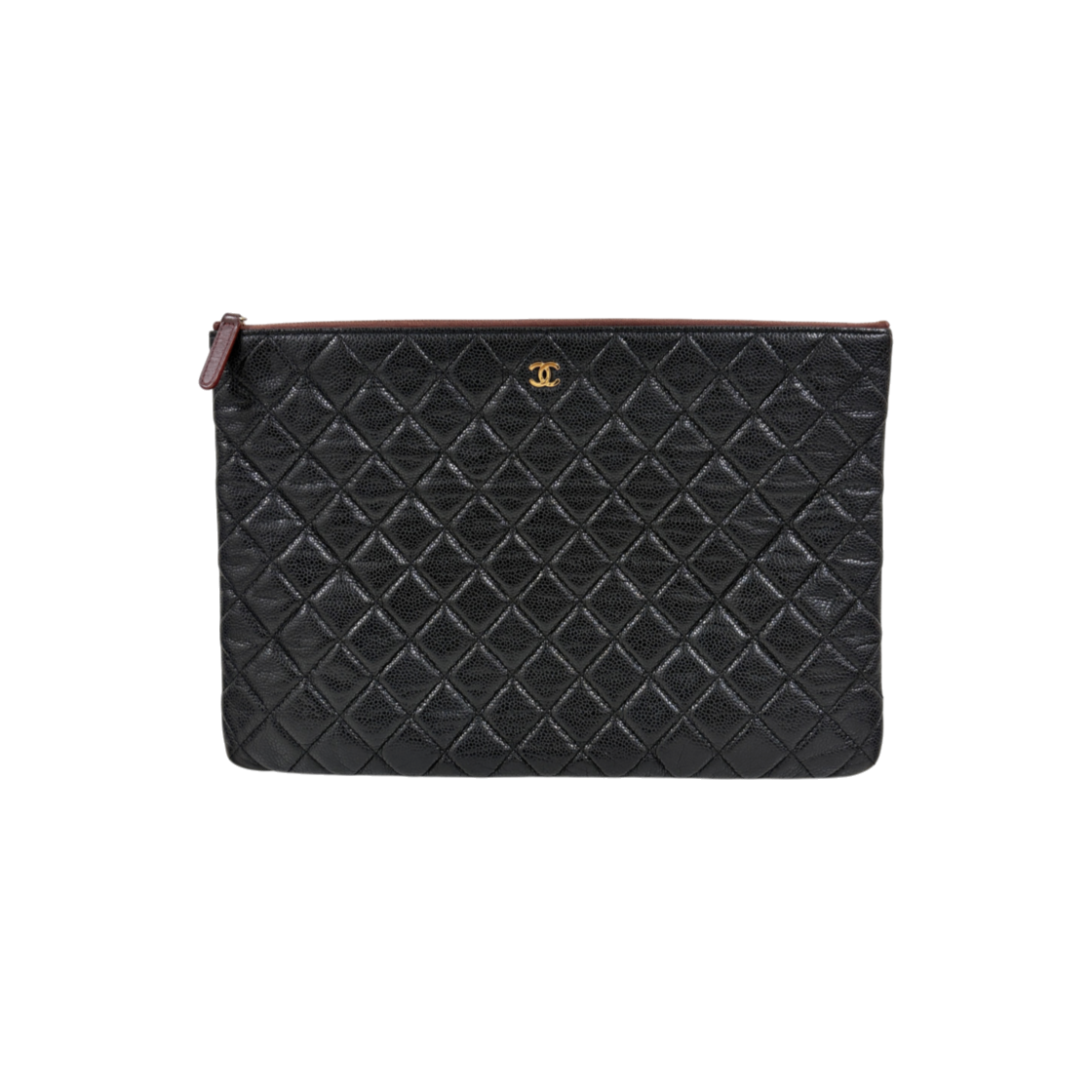 ITDSMKBLGAON Chanel Classic Caviar Clutch Bag Black Large