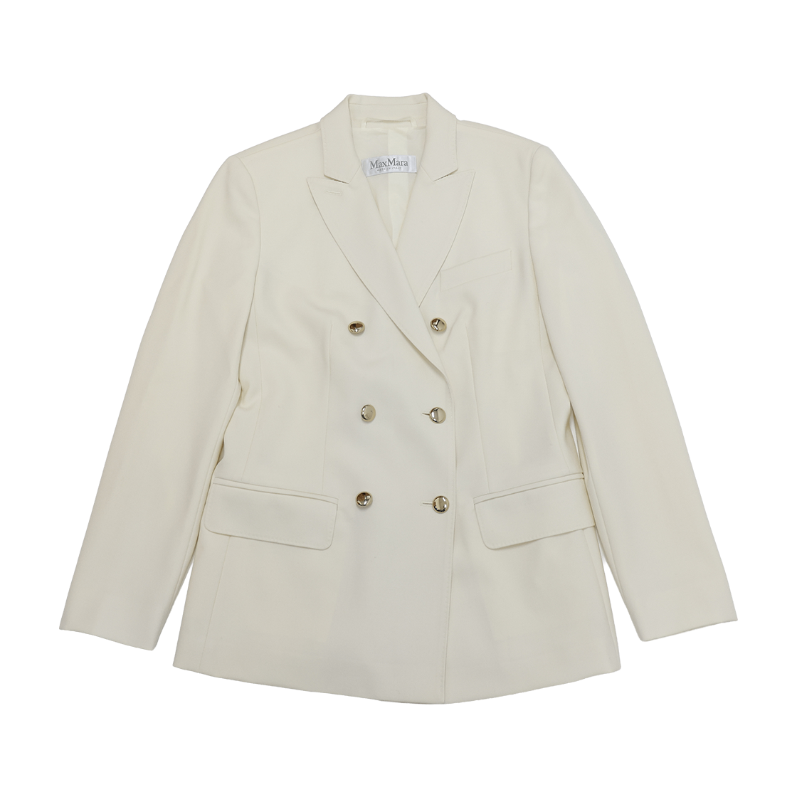 ITAMNI6LUTM2 Max Mara Olympia Cotton Jersey Jacket Wool Ivory