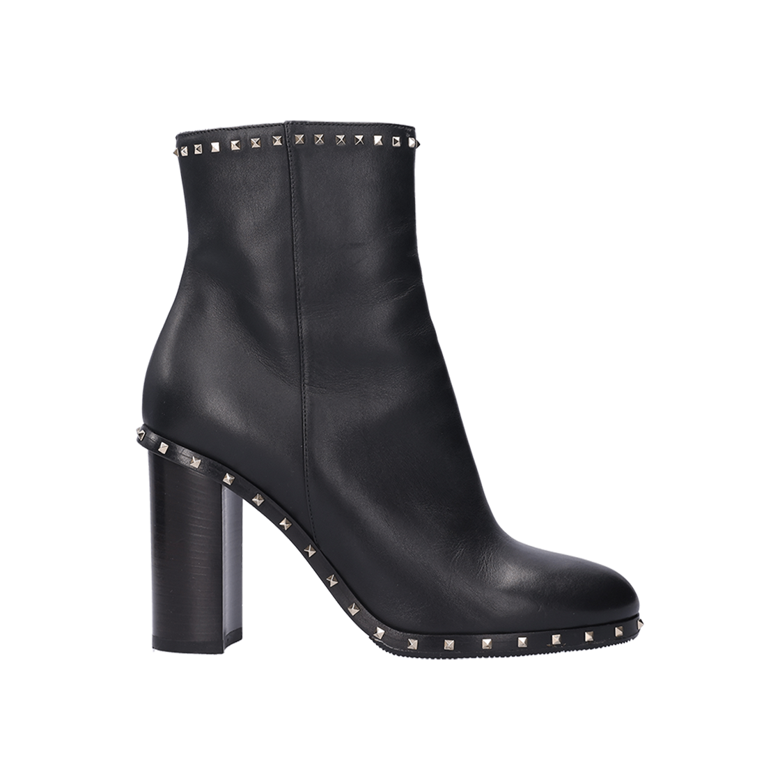 ITC8U524TABT Valentino Soul Rockstud Heel Boots Black