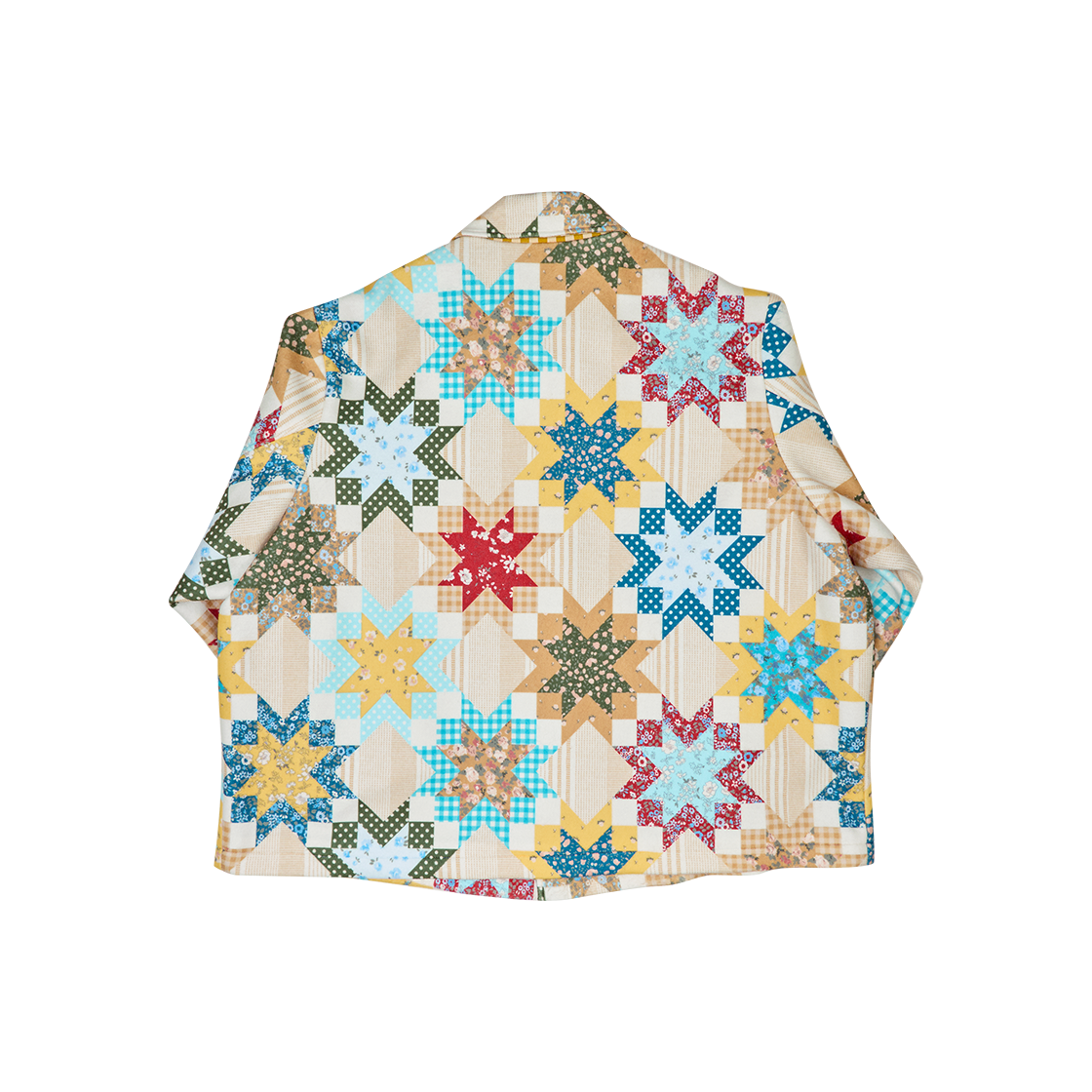 고트 패치워크 그래픽 플리스 재킷 옐로(GORT Patchwork Graphic Fleece Jacket Yellow) - 3