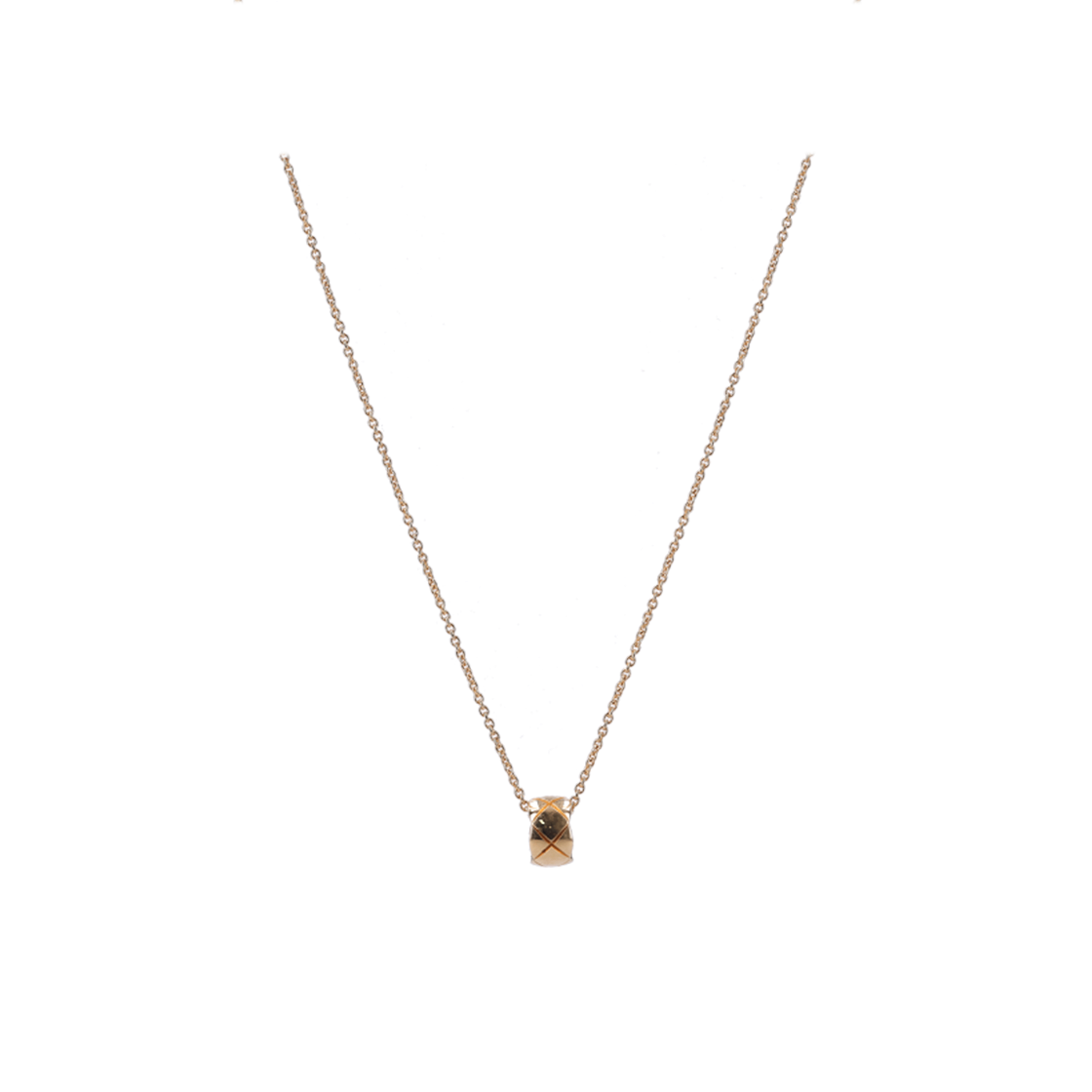 ITN8RHN5CKL5 Chanel Coco Crush Necklace Quilted Motif & 18K Yellow Gold