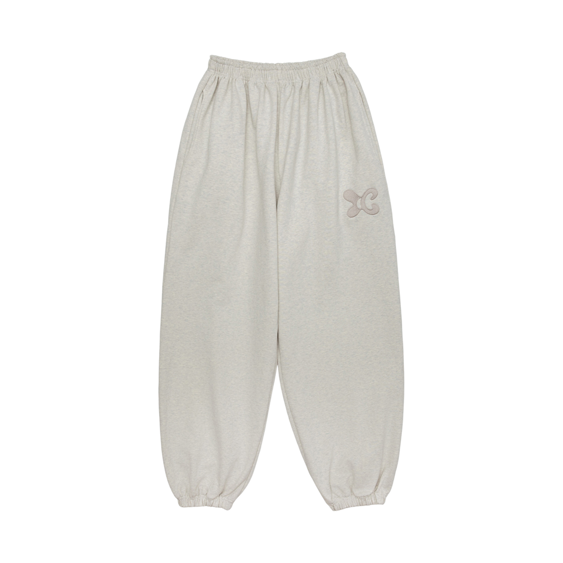 CN26FW-PT03OT CALL OUT NEW YEAR Cony Symbol Logo Sweat Pants / Oatmeal