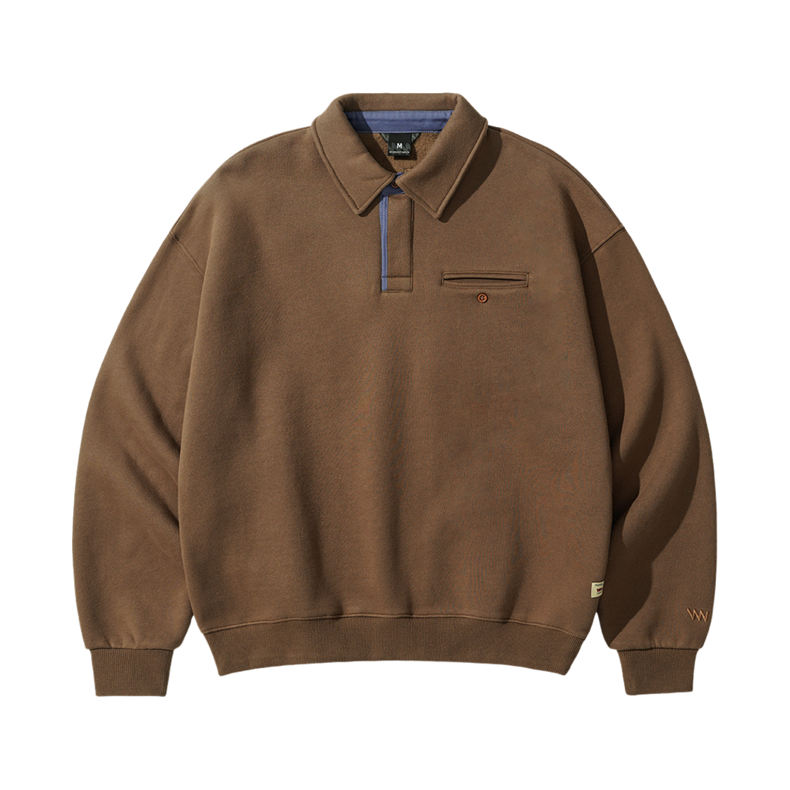 더블유브이프로젝트 모스윈 카라 맨투맨 브라운 HSMT7880(WV PROJECT Moss Win Collar Sweatshirt Brown HSMT7880)