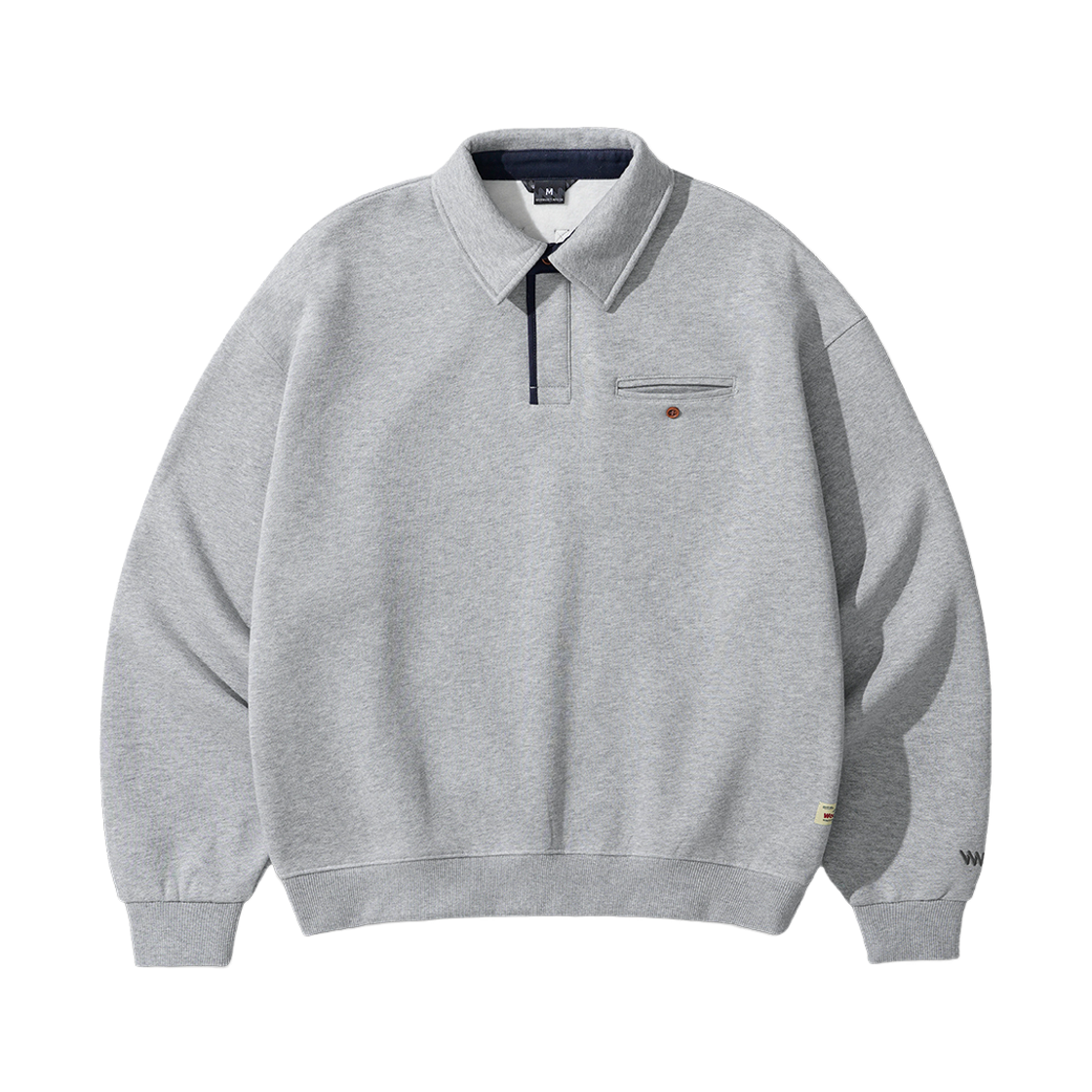 더블유브이프로젝트 모스윈 카라 맨투맨 그레이 HSMT7880(WV PROJECT Moss Win Collar Sweatshirt Gray HSMT7880)