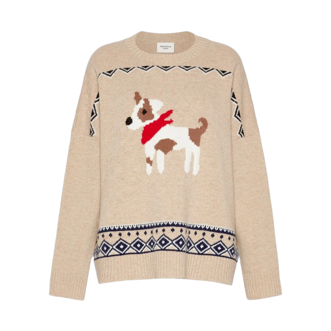 PAVIDI-008 (W) Weekend Max Mara Pavidi Virgin Wool Sweater Sand