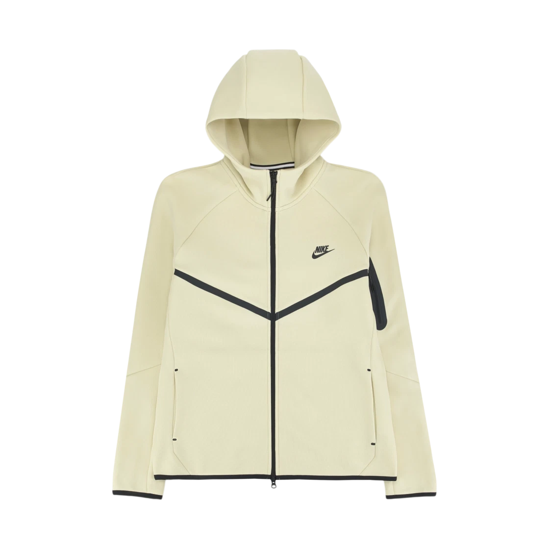 Nike Nike Tech Fleece Full Zip Hoodie Light Khaki Black - Asia · M