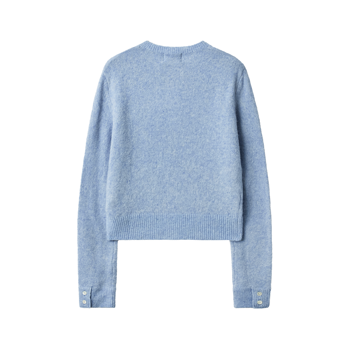세터 우먼 로렌 울 블렌드 크루 넥 니트 가디건 스카이 블루(SATUR W Loren Wool Blend Crew Neck Knit Cardigan Sky Blue) - 2