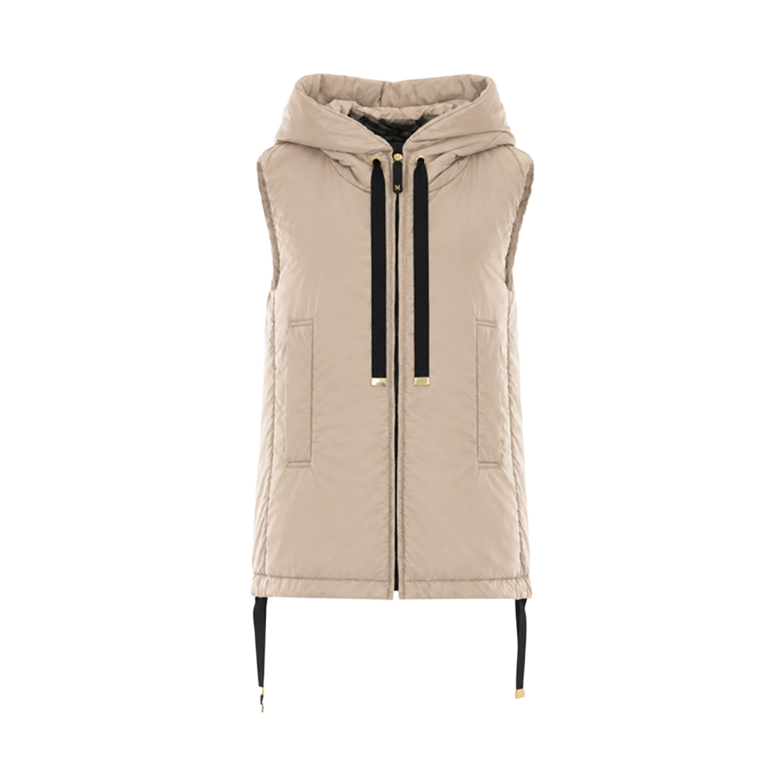 GREENGO-090 (W) Max Mara The Cube Greengo Water-Resistant Padded Vest Beige