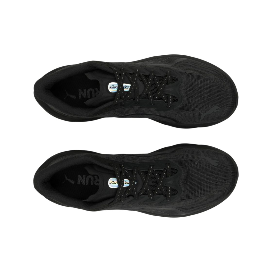 푸마 디비에이트 나이트로 4 와이드 블랙 플랫 다크 그레이(Puma Deviate Nitro 4 Wide Black Flat Dark Gray) - 5