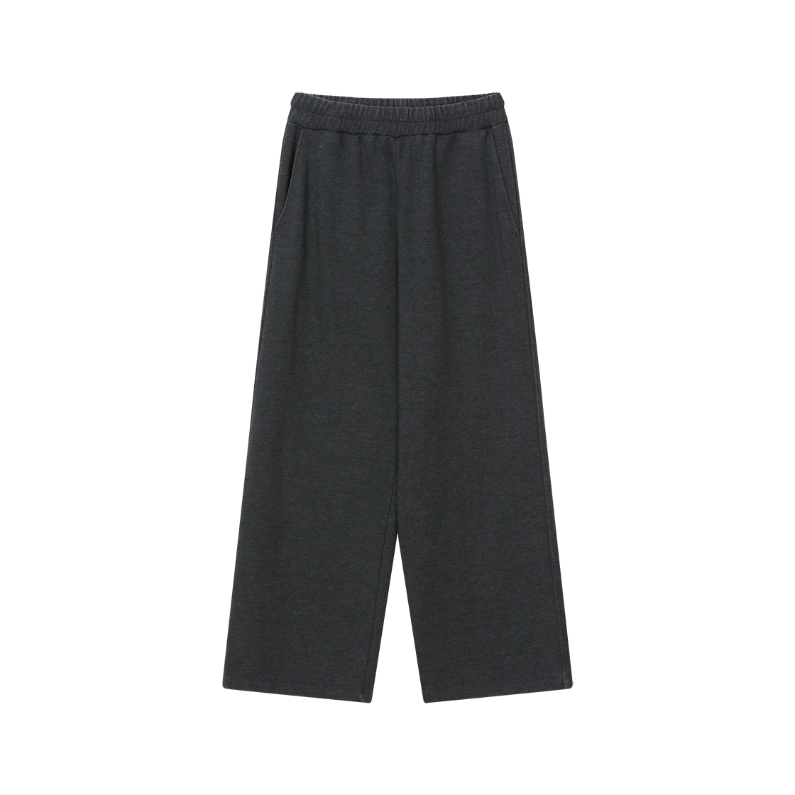 HM6LTP0031OU Polyteru Human Index Pajama Sweat Pants Melange Charcoal