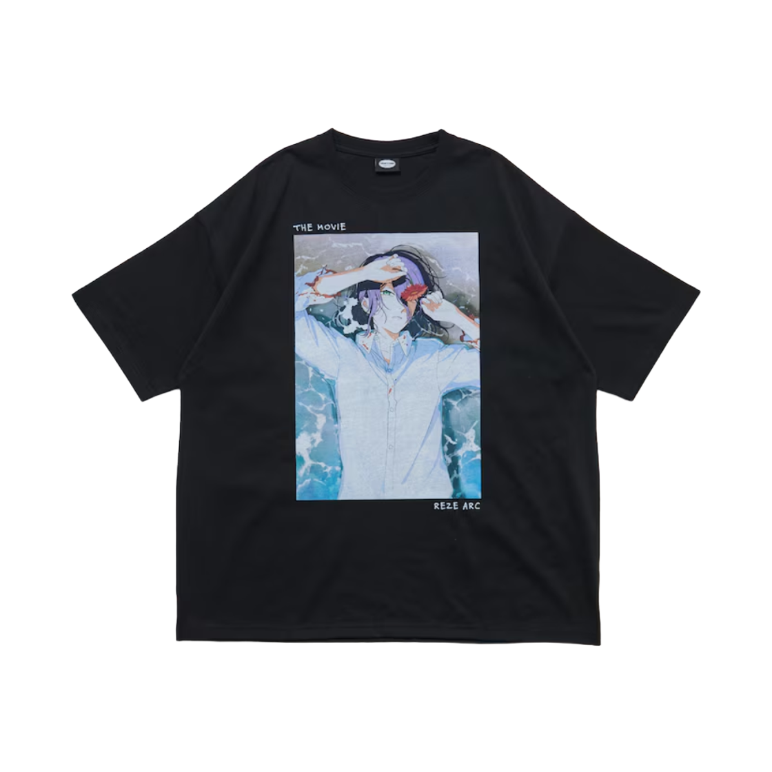 1226248903075 Freak's Store x Chainsaw Man Reze Arc Movie Exclusive Reze Key Visual Print Short Sleeve T-Shirt Black