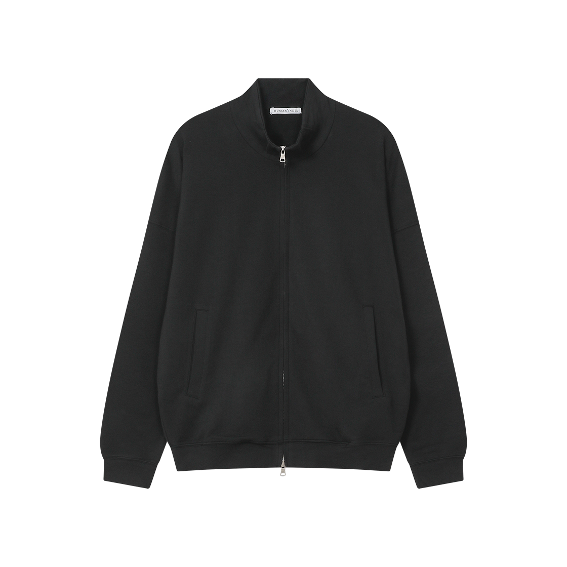HM6LJU0071B0 Polyteru Human Index Everyday Zip Jersey Black
