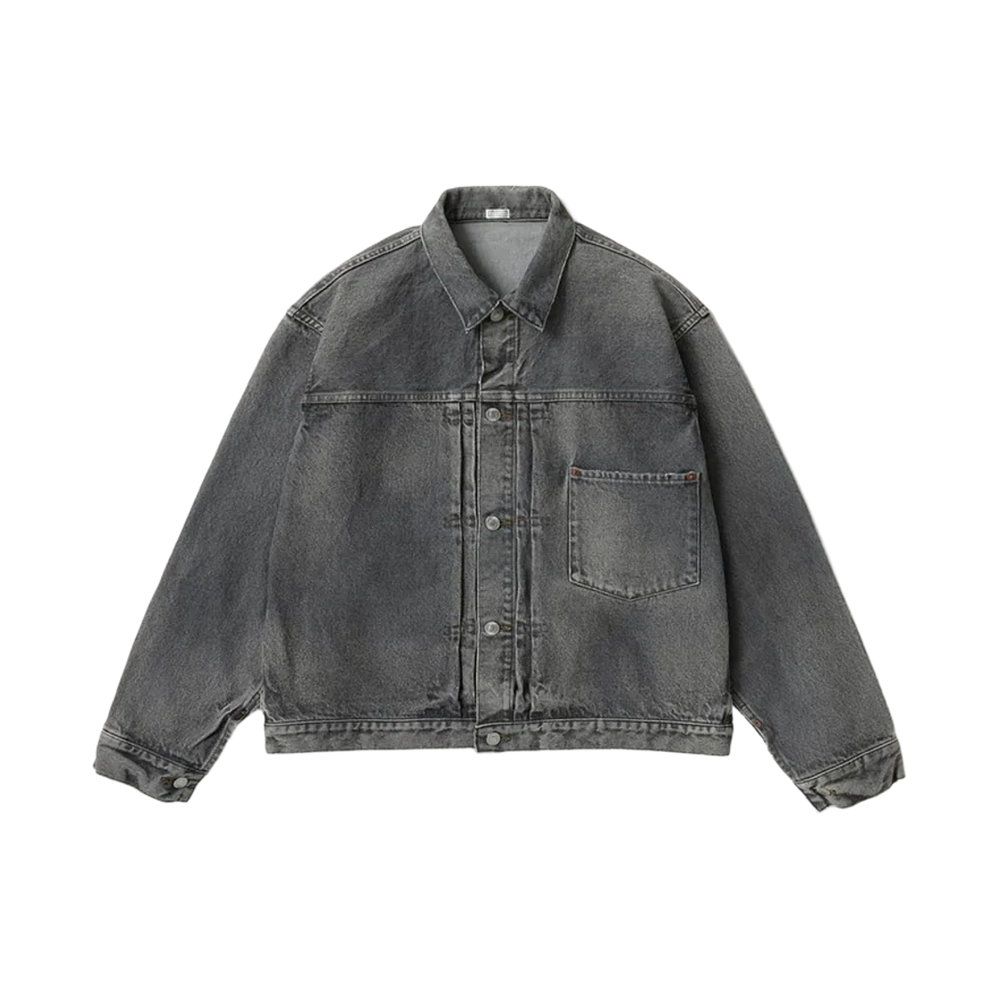 26AAP-01-44 A.Presse Denim Jacket Vintage Gray - 26FW