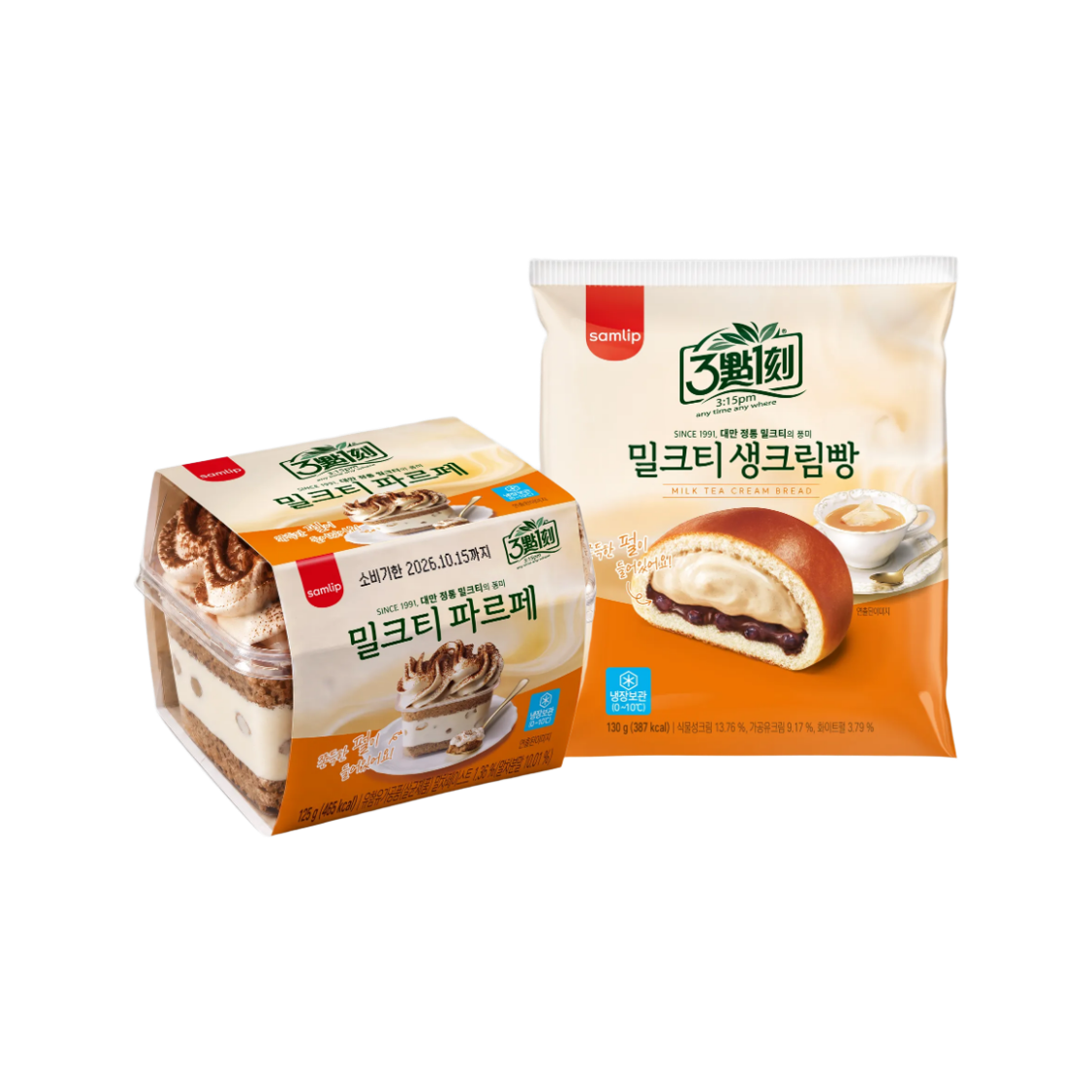 - Samlip 3:15 Milk Tea Refrigerated Dessert 2-Piece Set, 6 Packs