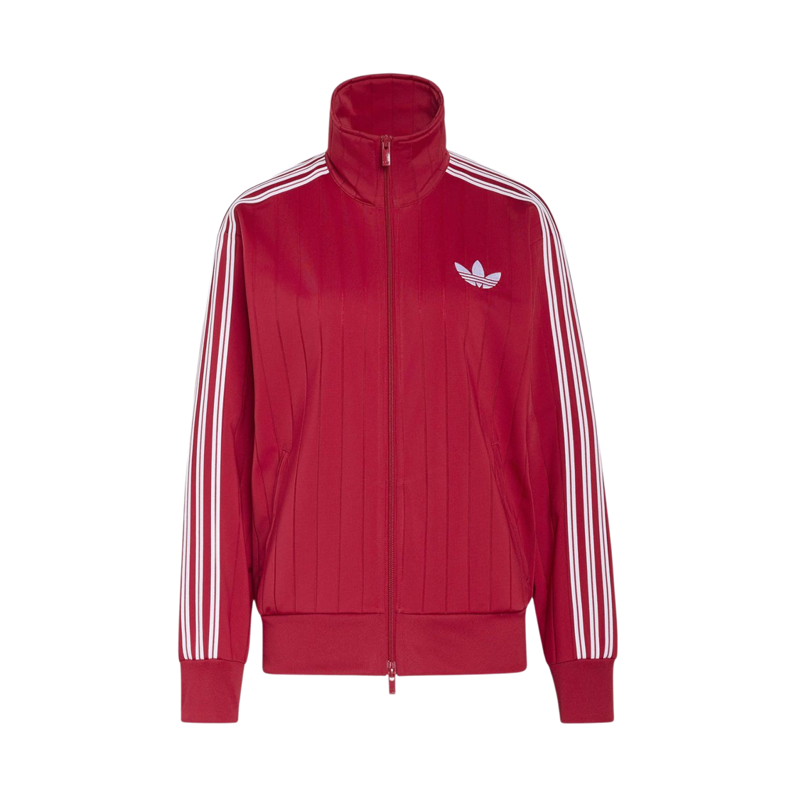 KS9984 (W) Adidas Pinstripe Firebird Loose Track Top Team Victory Red White - KR Sizing