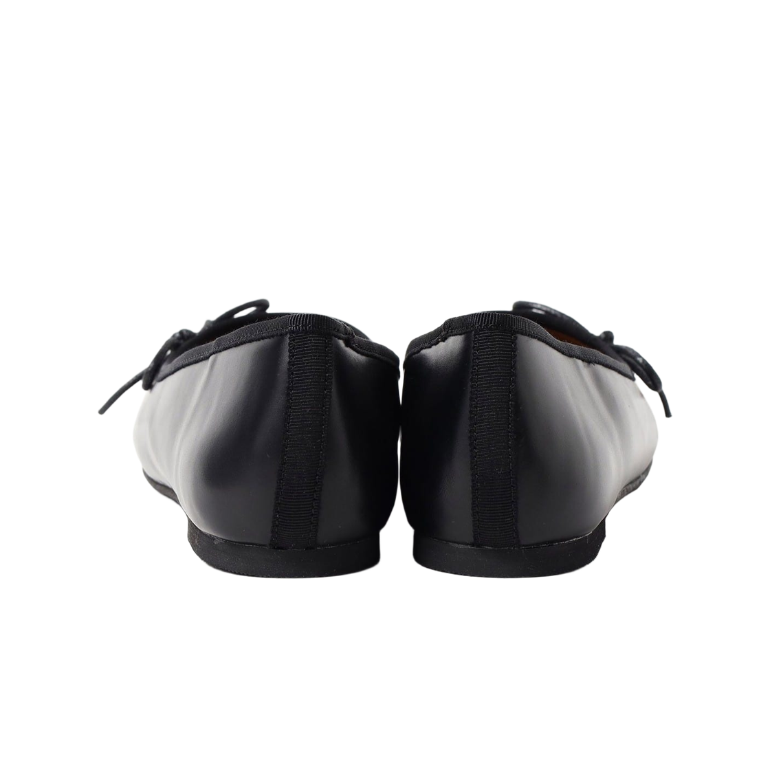(W) 빔즈 하트 호라이즌탈 리본 발레 슈즈 블랙((W) Beams Heart Horizontal Ribbon Ballet Shoes Black) - 3