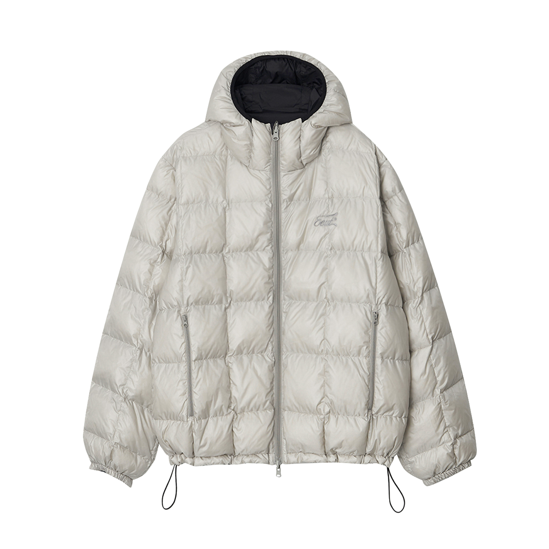EEA3DJ02LG EEUT Reversible Down Jacket Light Gray