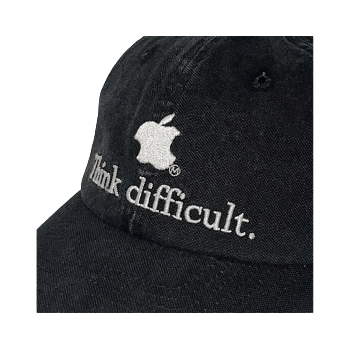 마스컴퍼니 띵크 디피컬트 캡 블랙(MASCOMPANY Think Difficult Cap Black) - 2
