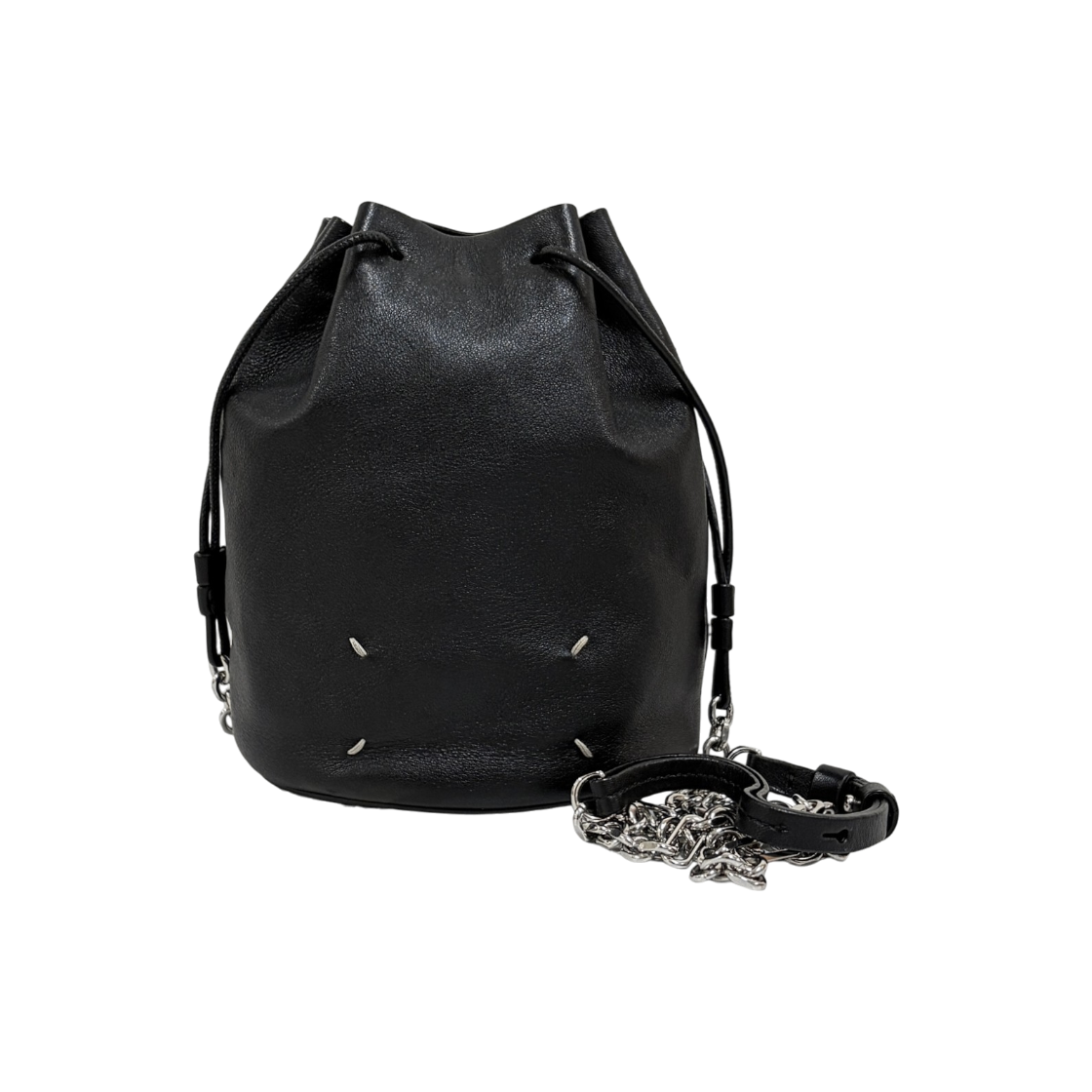ITICVJ8GULNF Maison Margiela New Tabi Bucket Crossbody Bag Black