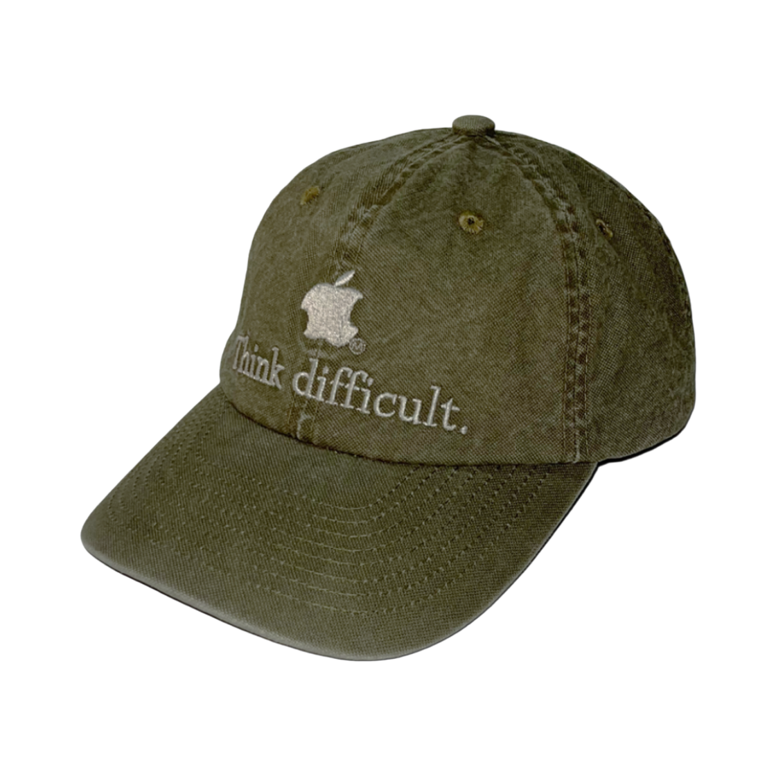 마스컴퍼니 띵크 디피컬트 캡 카키(MASCOMPANY Think Difficult Cap Khaki) - 3
