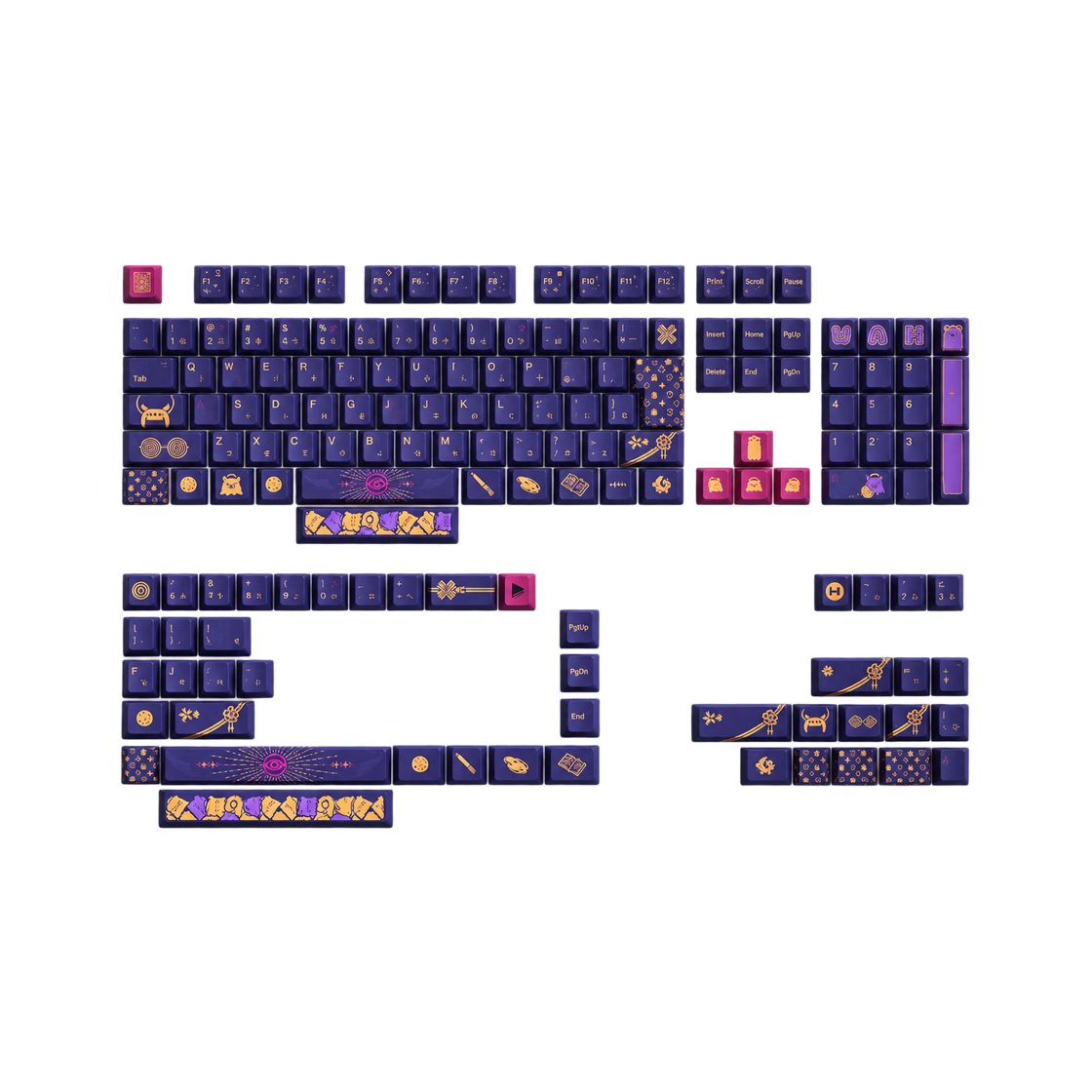 [12월 순차출고]HYTE 니노마에 이나니스 에디션 키캡·데스크패드 세트(HYTE Ninomae Ina'nis Edition Keycap Desk Pad Set) - 2
