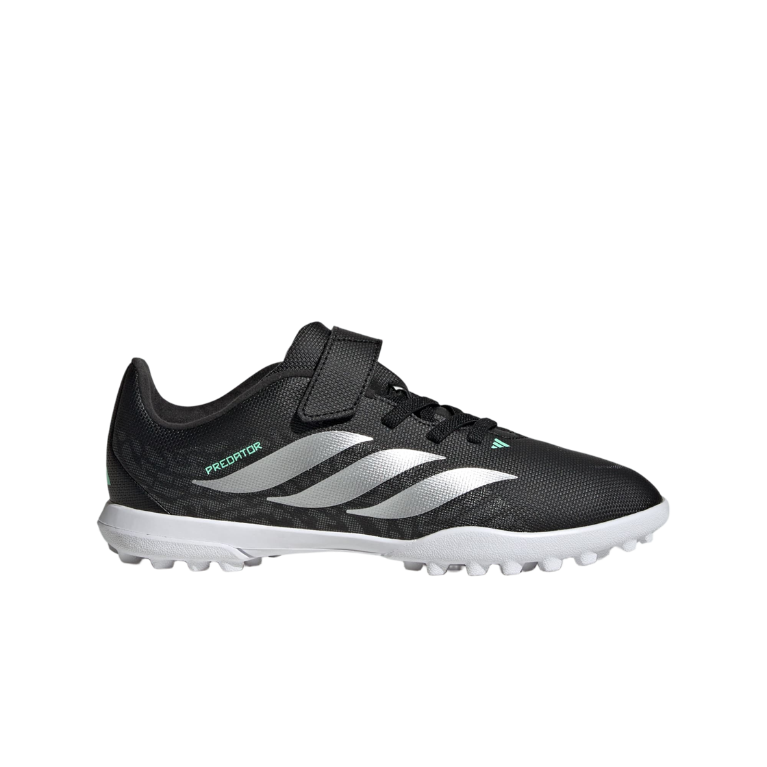 IH2075 (J) Adidas Predator Club H&L TF Core Black Silver Metallic