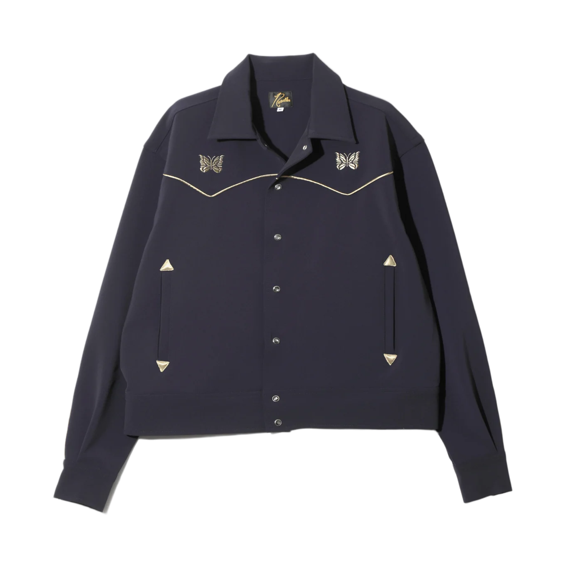 TY258B Needles Piping Cowboy Jacket Poly Double Cloth Navy