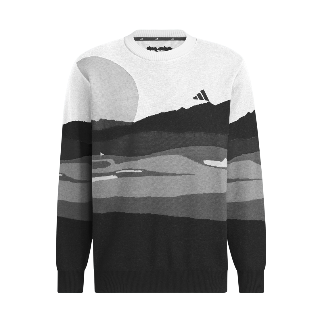 JM2933 Adidas Graphic Long Sleeve Sweater Black - KR Sizing