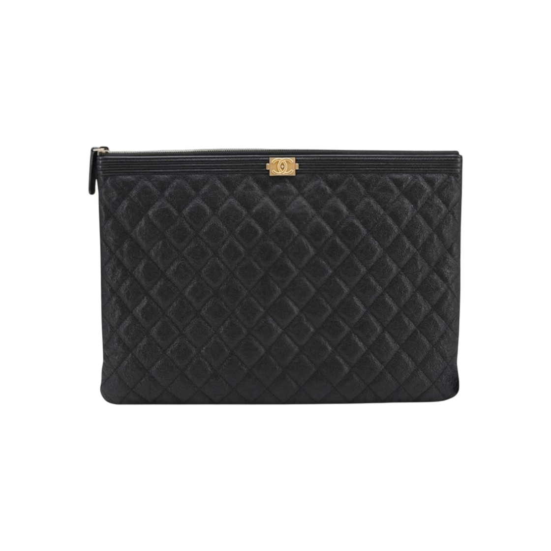ITNQ23DLHCHI Chanel Boy Clutch Large Caviar