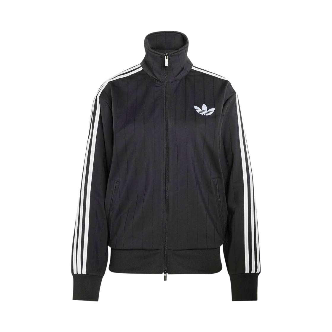KS6786 (W) Adidas Pinstripe Firebird Loose Track Top Black White - KR Sizing