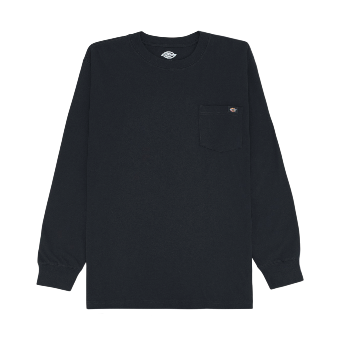 WL450DN Dickies Heavyweight Long Sleeve Pocket T-Shirt Dark Navy