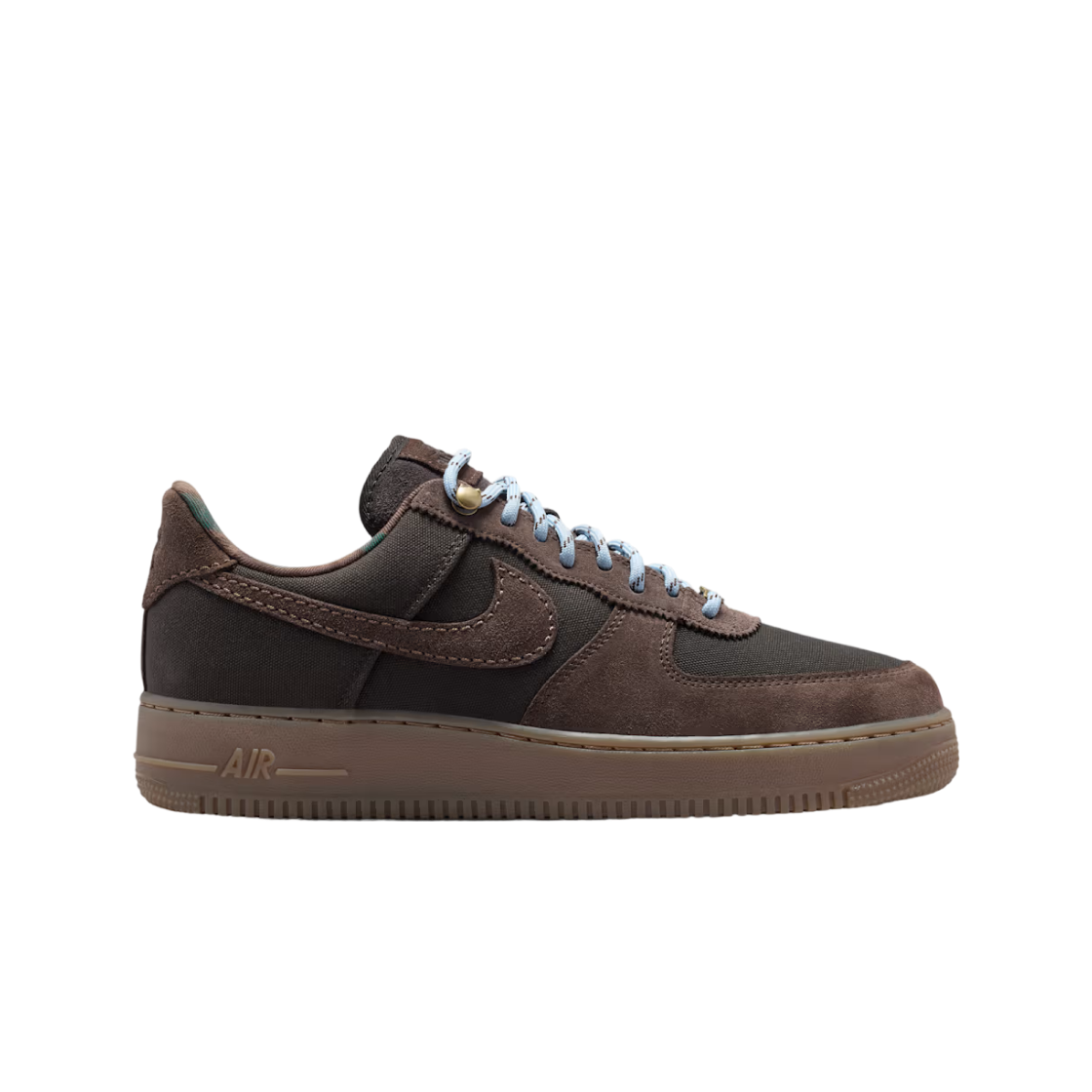 IZ4702-235 Nike Air Force 1 '07 LV8 Shadow Heather Gum Medium Brown