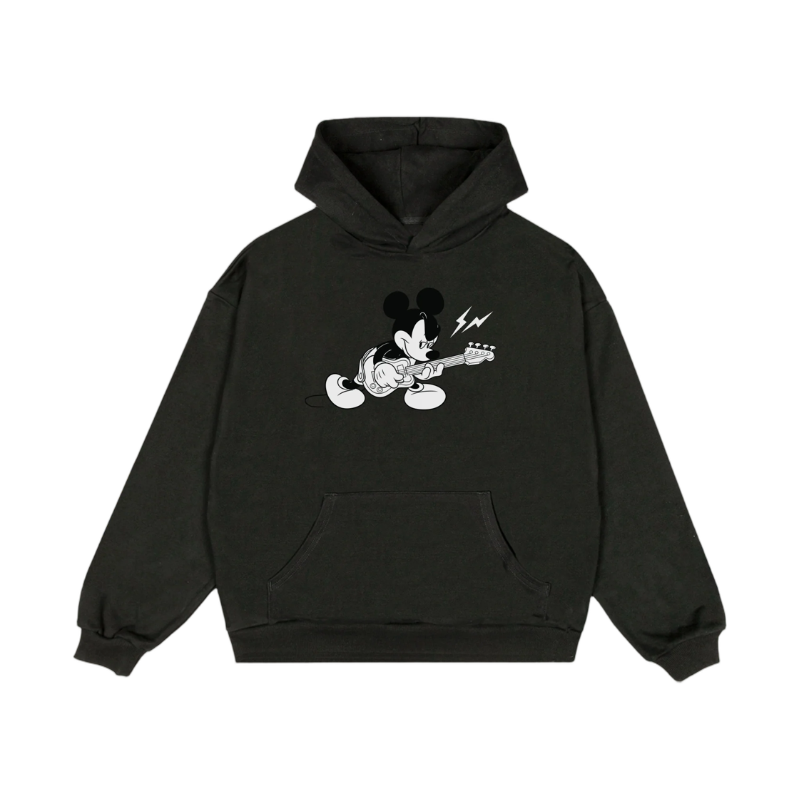 프라그먼트 x 컴플렉스 x 디즈니 미키 일렉트릭 풀오버 후드 빈티지 블랙(Fragment x Complex x Disney Mickey Electric Pullover Hoodie Vintage Black) - 1