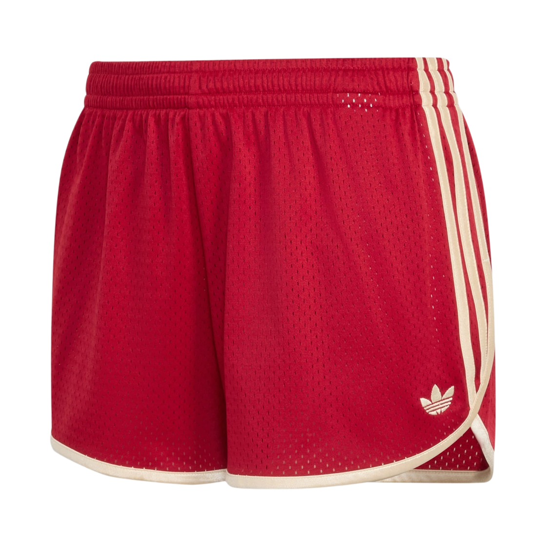 KS9858 (W) Adidas Originals 3-Stripes Mesh Sprinter Shorts Team Victory Red Warm Vanilla - KR Sizing