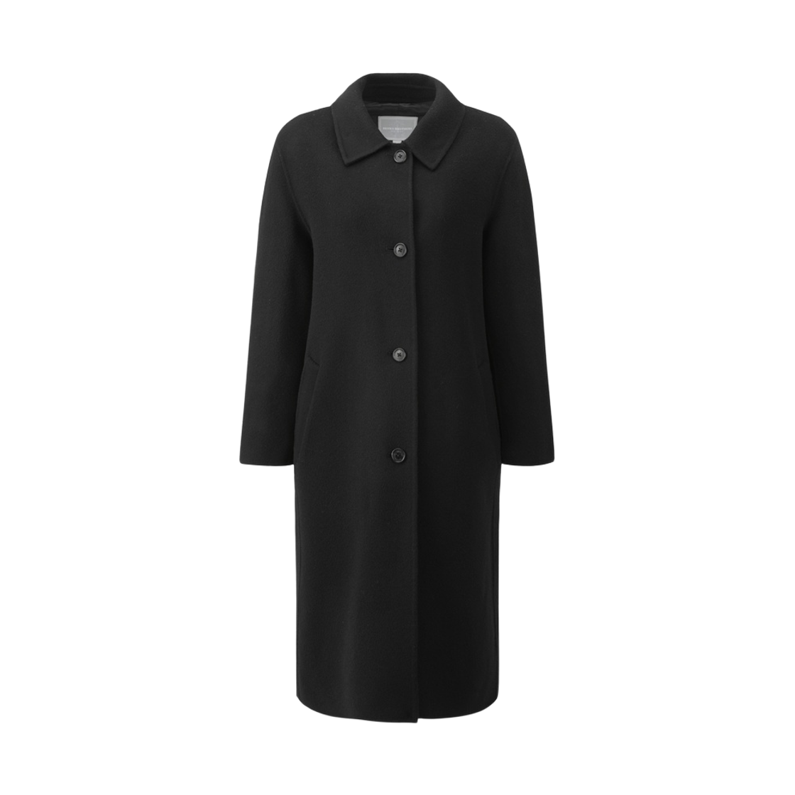 BBCZWBG401-ZBK BrooksBrothers Women's Balmacaan Coat Black