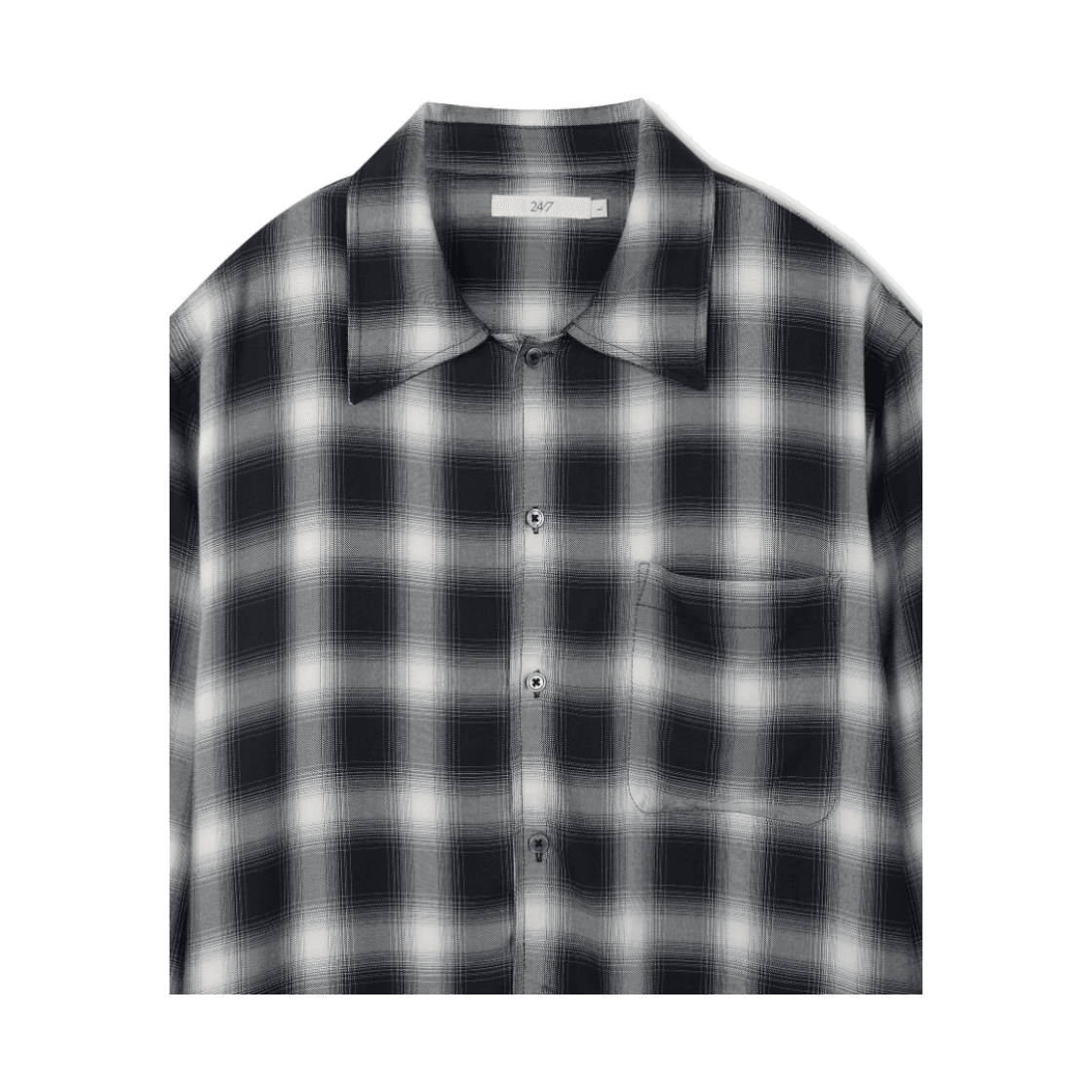 24/7시리즈 OMBRE 체크 플란넬 셔츠 네이비(24/7series Ombre Check Flannel Shirts Navy) - 4
