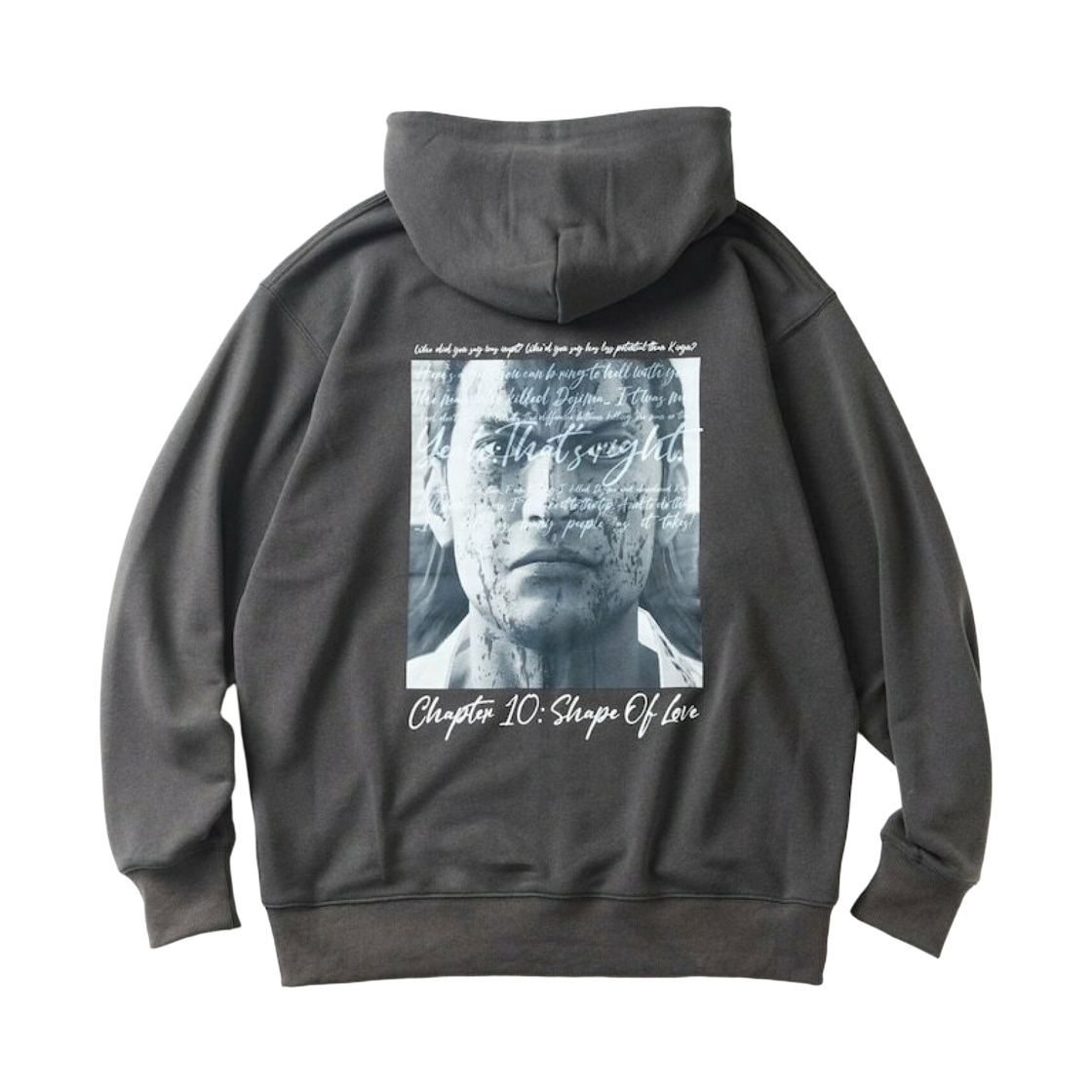 프릭스 스토어 x 야쿠자 니시키야마 아키라 집 후드 차콜 그레이(Freak's Store x Yakuza Akira Nishikiyama Zip Hoodie Charcoal Gray)