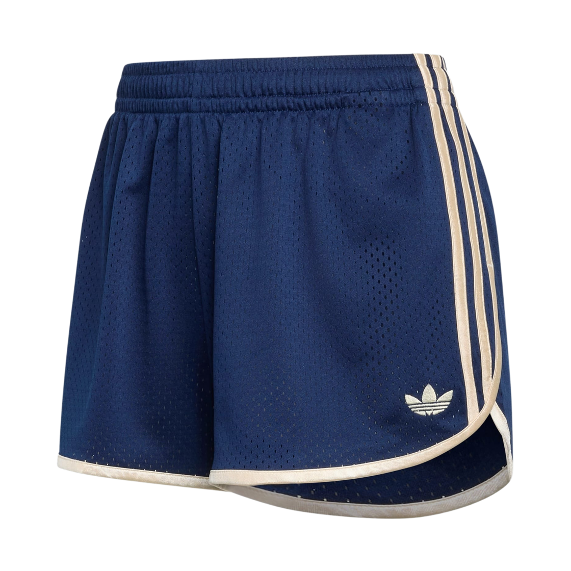 KS9859 (W) Adidas Originals 3-Stripes Mesh Sprinter Shorts Night Indigo Warm Vanilla - KR Sizing