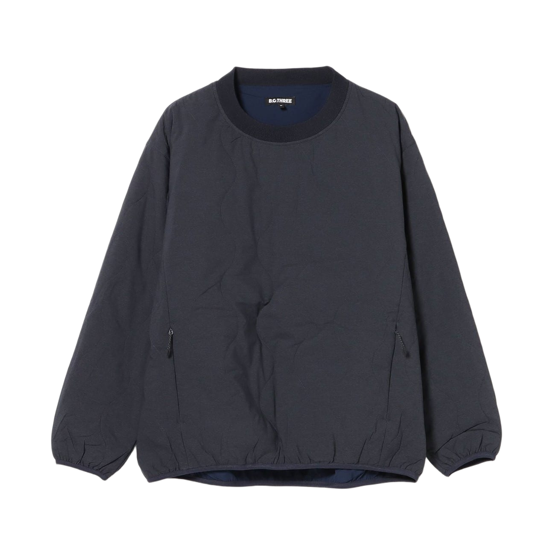 84-13-0043-120 Beams Golf B.G.Three All Time Quilted Pullover Top LV.5 Navy