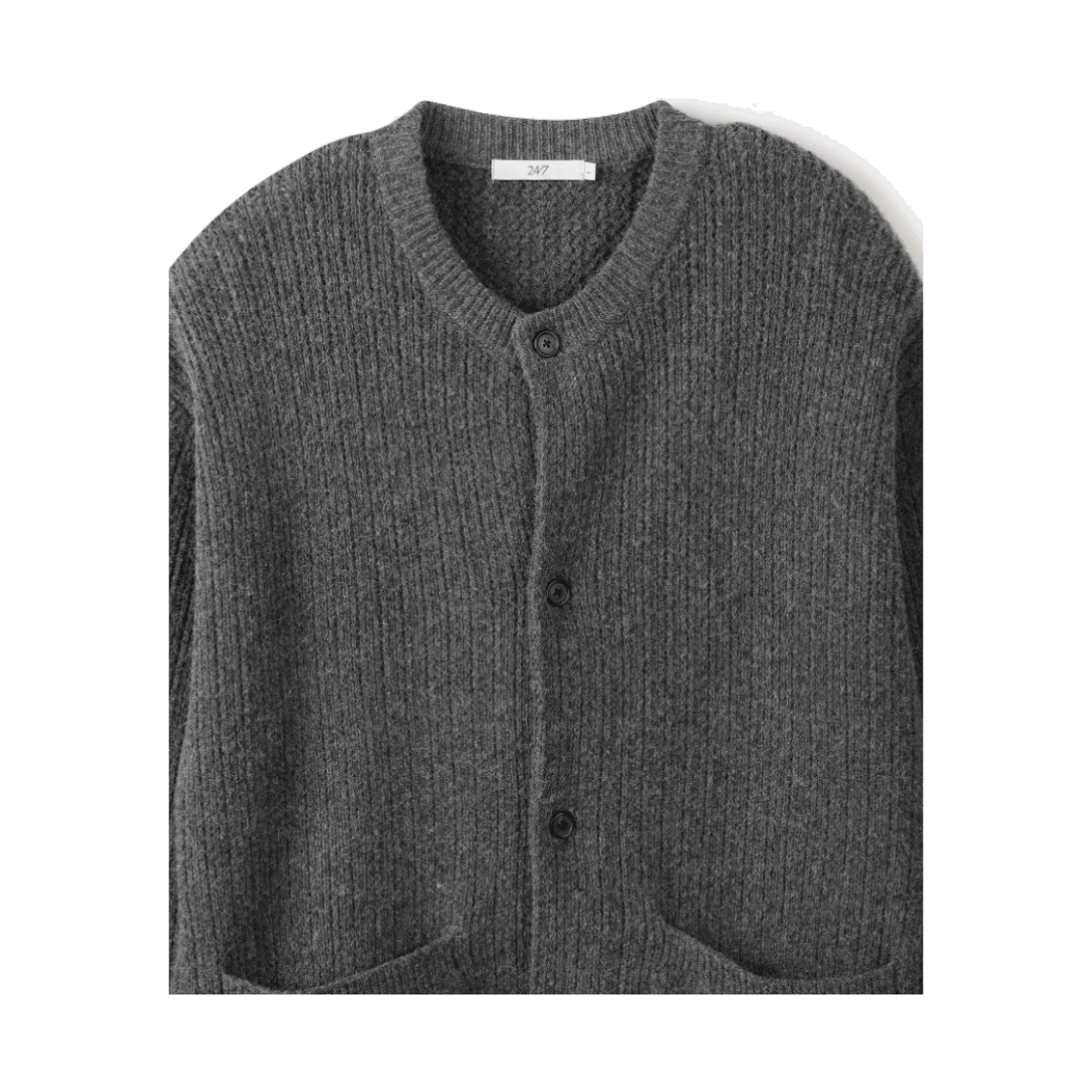 24/7시리즈 울 점퍼 가디건 차콜(24/7series Wool Jumper Cardigan Charcoal) - 4