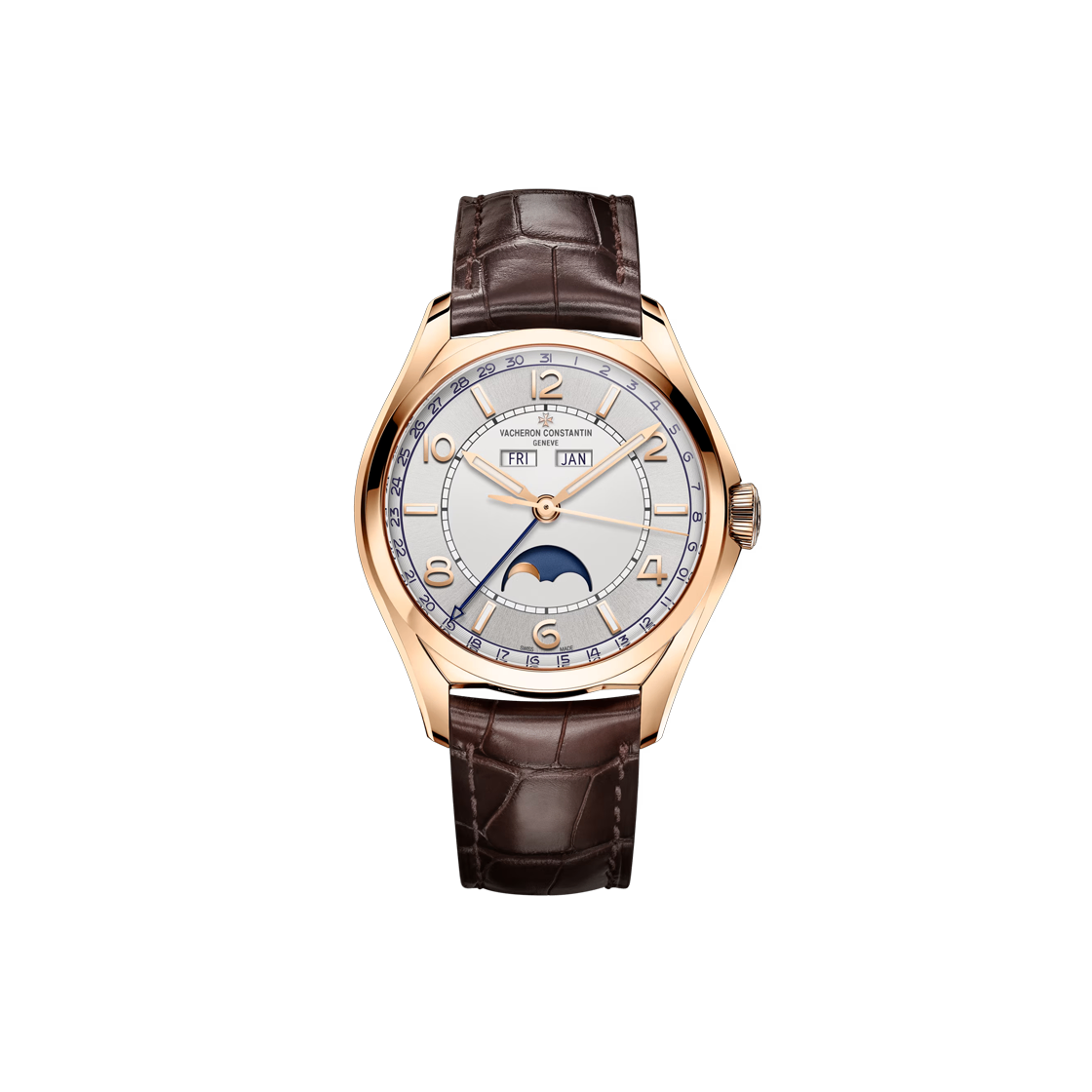 ITJ75TJIPPC5 Vacheron Constantin Fiftysix Silver Arabic Dial Watch
