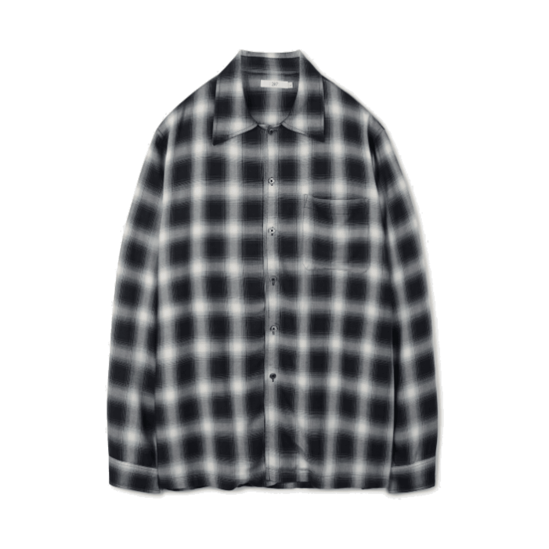 TMSFX26901NYX 24/7series Ombre Check Flannel Shirts Navy