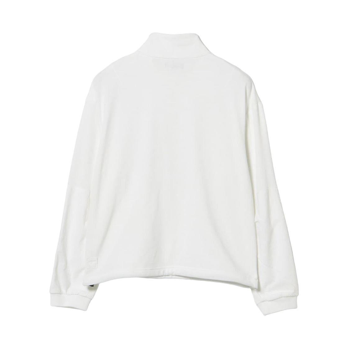 빔즈 골프 B.G.쓰리 올타임 나일론 플리스 하프 집 스웨트셔츠 LV.3 화이트(Beams Golf B.G.Three All Time Nylon Fleece Half Zip Sweatshirt LV.3 White) - 2